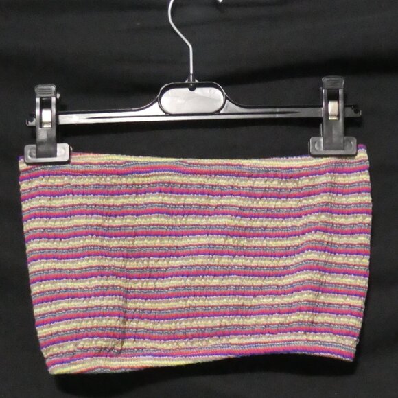 BODY GLOVE | one size | Colorful - Stretchy - Striped Tube Top - Picture 1 of 14